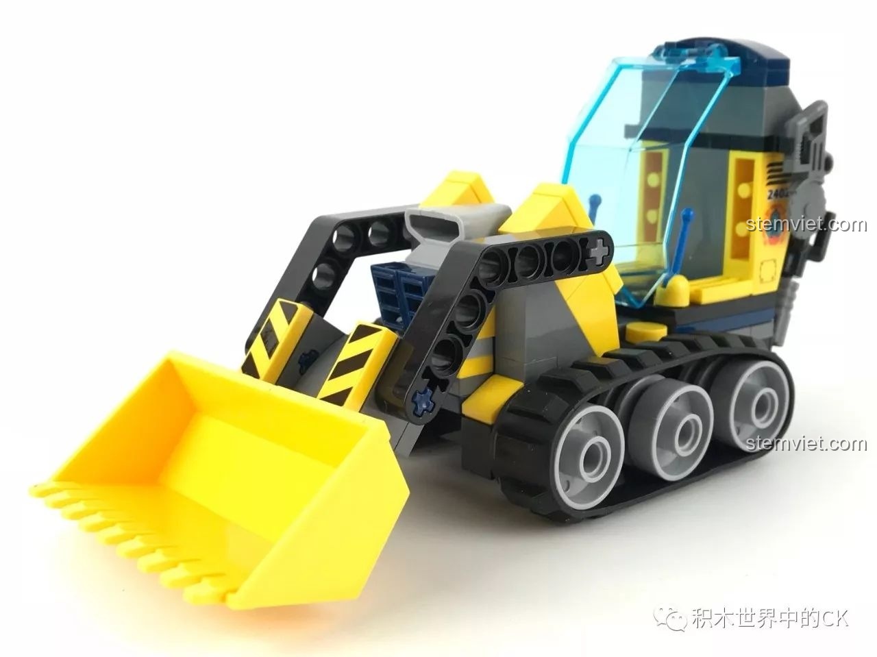 Phần gầu xúc xe Trailblazer 2402, chi tiết của bộ lắp ghép Xe Khai Thác Tinh Thể Kyanite Squad.