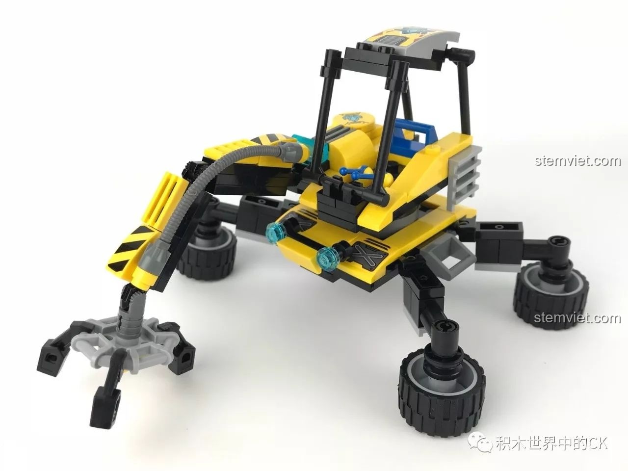 Góc nhìn từ trên xuống xe Rock Sweeper 2404, bộ lắp ghép Xe Quét Đá Kyanite Squad.