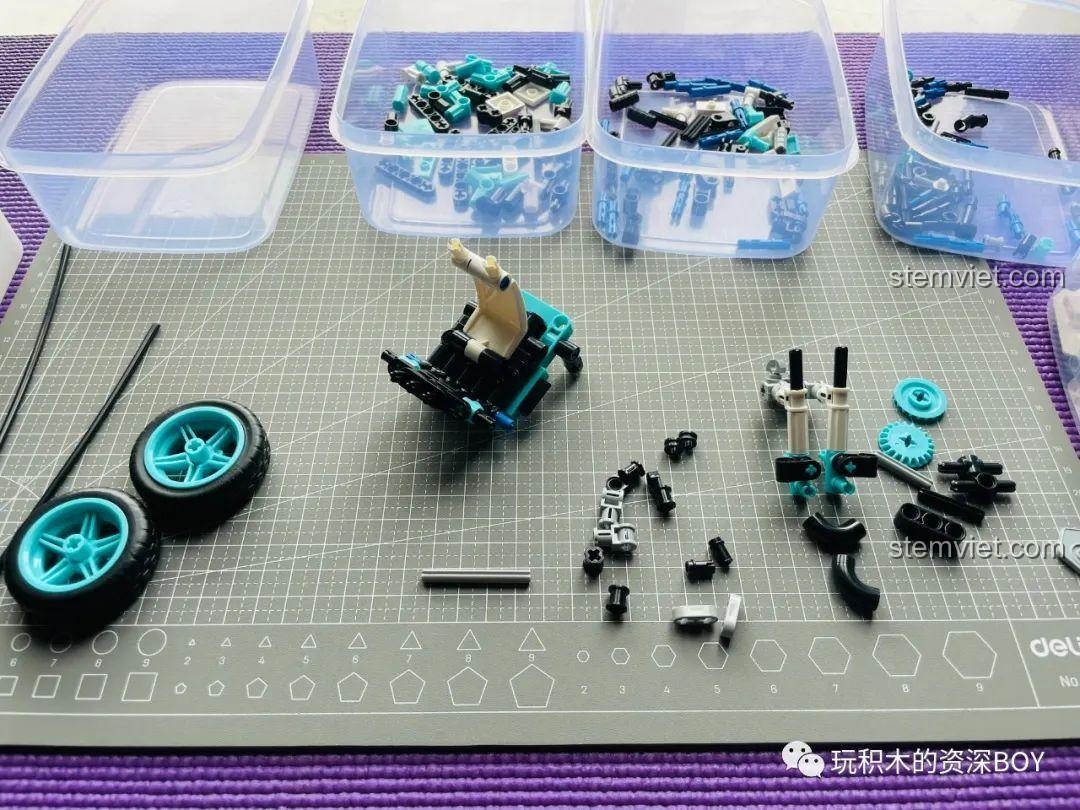 Lắp ráp bánh trước và hệ thống lái của bộ lắp ráp xe điện ZHEGAO QL1265.