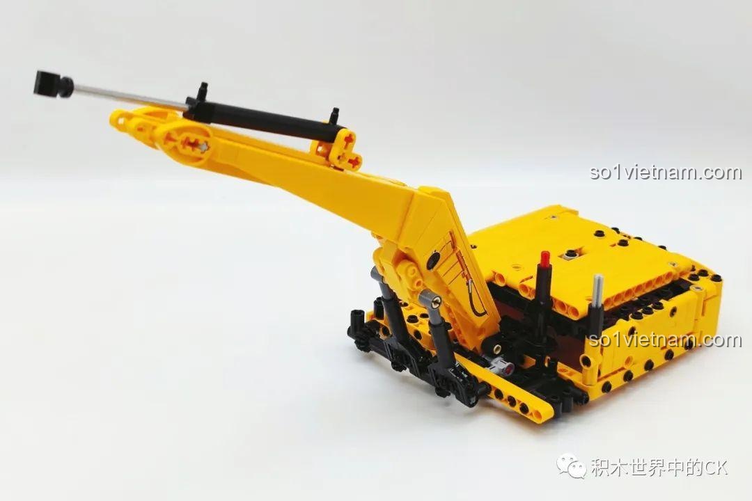 Lắp ráp cánh tay xúc và piston thủy lực mô hình cho bộ đồ chơi xây dựng Xe cuốc SANY 712017 chất lượng cao.