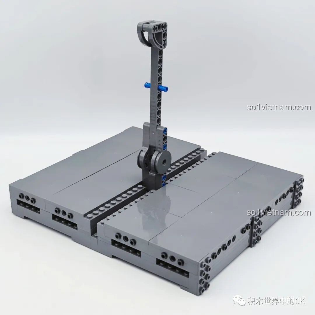 Bắt đầu lắp ráp phần đế trưng bày vững chắc cho mô hình Kỵ Sĩ Tai Ương JIESTAR, tạo nền tảng ổn định cho robot.