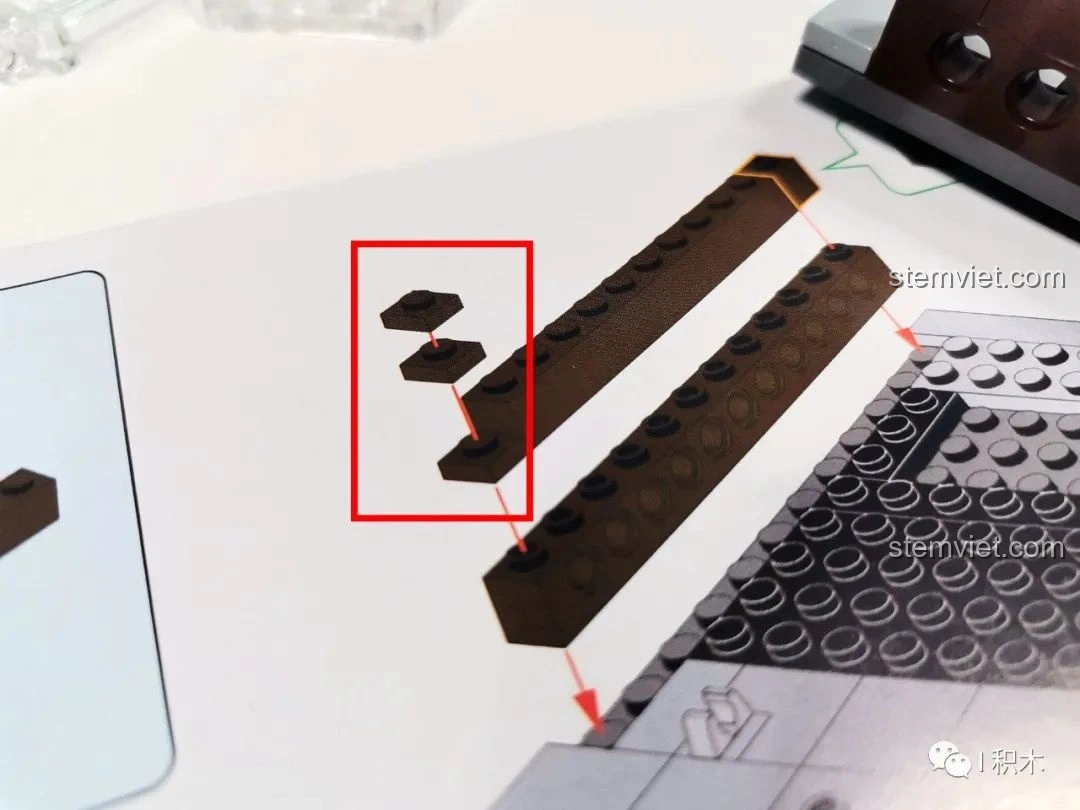 Hướng dẫn lắp ráp các mảnh ghép nhỏ trong sách CaDA C66006