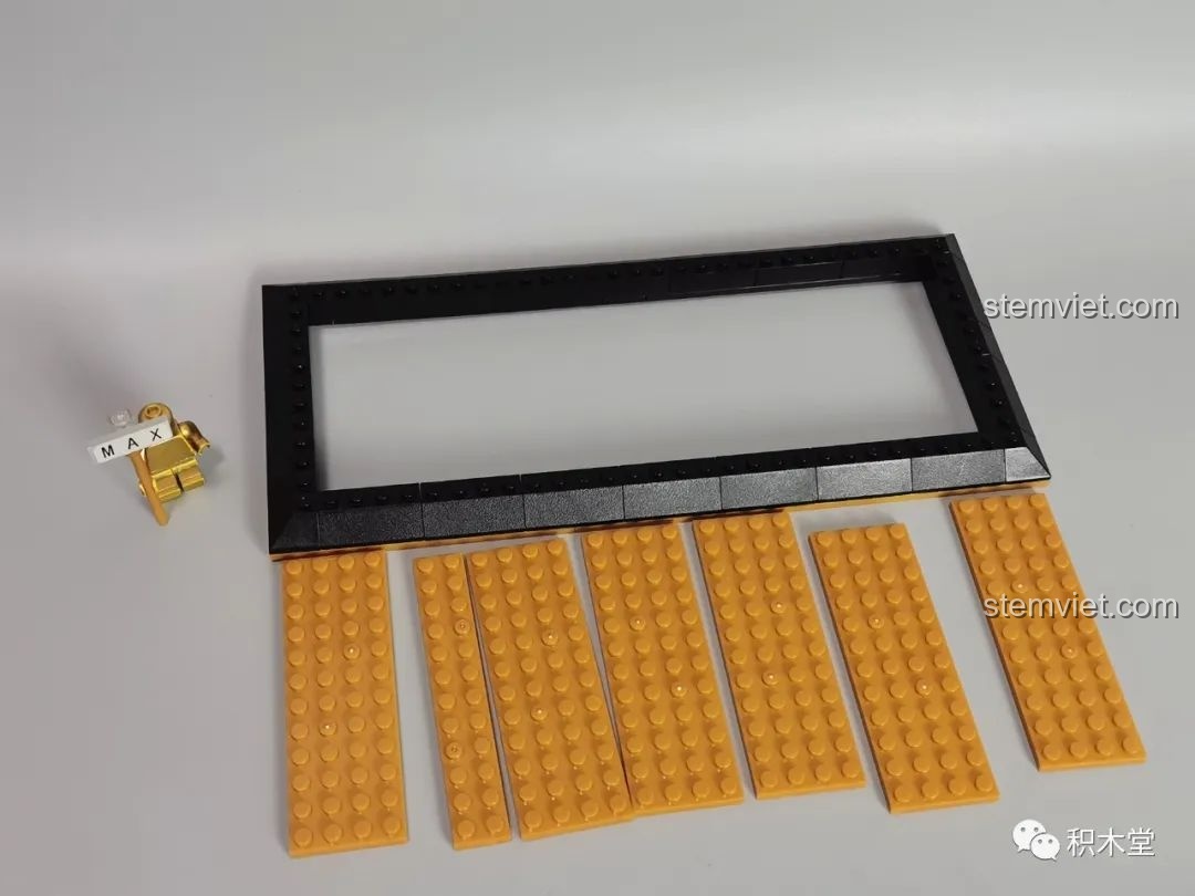 Quá trình lắp ráp phần đế của bộ lắp ghép Vũ khí của Uzui Tengen 1507.