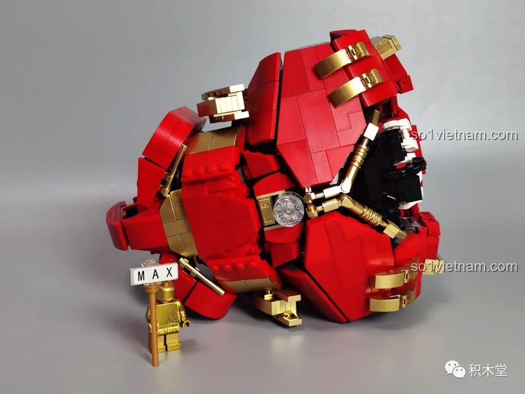 Phần thân của KBOX V5004 Giáp Chống Hulk MK44 từ góc nhìn phía trước, các chi tiết giáp đang được gắn vào. Cảm nhận KBOX 5004 Giáp Chống Hulk MK44 chi tiết.