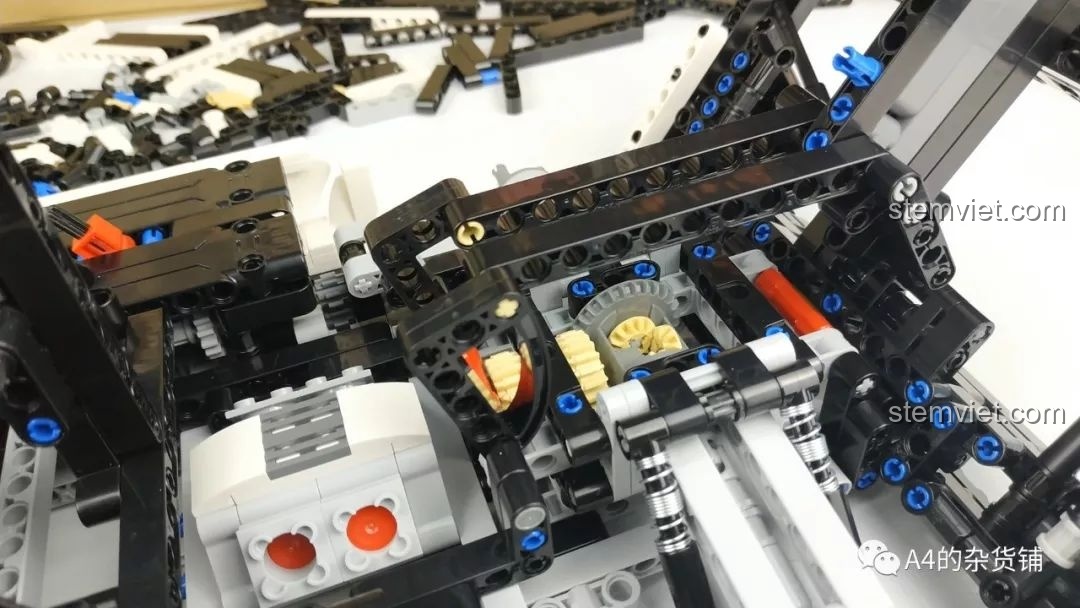 Công đoạn lắp ráp vòm bánh xe trước cho mô hình xe đua Porsche 919 Hybrid C61016.