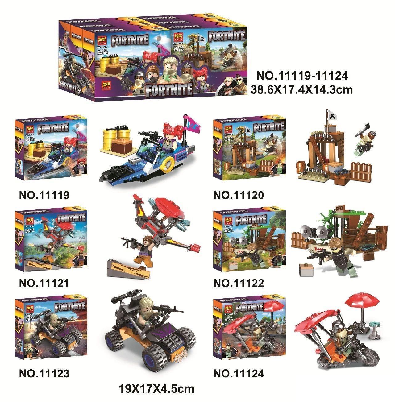 Bộ lắp ráp Fortnite 6 cảnh nhỏ LARI BELA 11121, đồ chơi lắp ghép Fortnite cho bé trai 6 tuổi, mô hình chiến trường sinh tồn giá tốt.