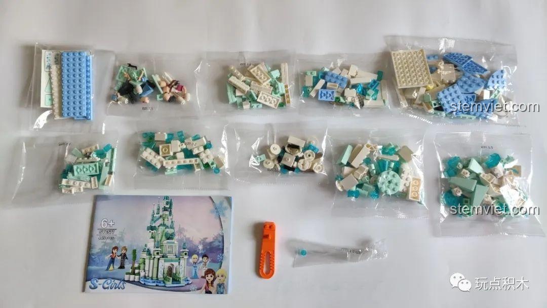 Các mảnh ghép và phụ kiện của Lâu Đài Băng Giá Mini S-Girls