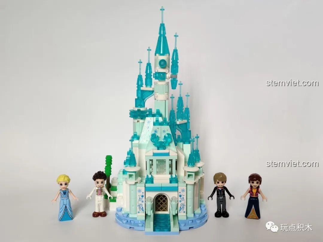 So sánh cấu trúc đế Lâu Đài Băng Giá Mini S-Girls và Lâu Đài Disney