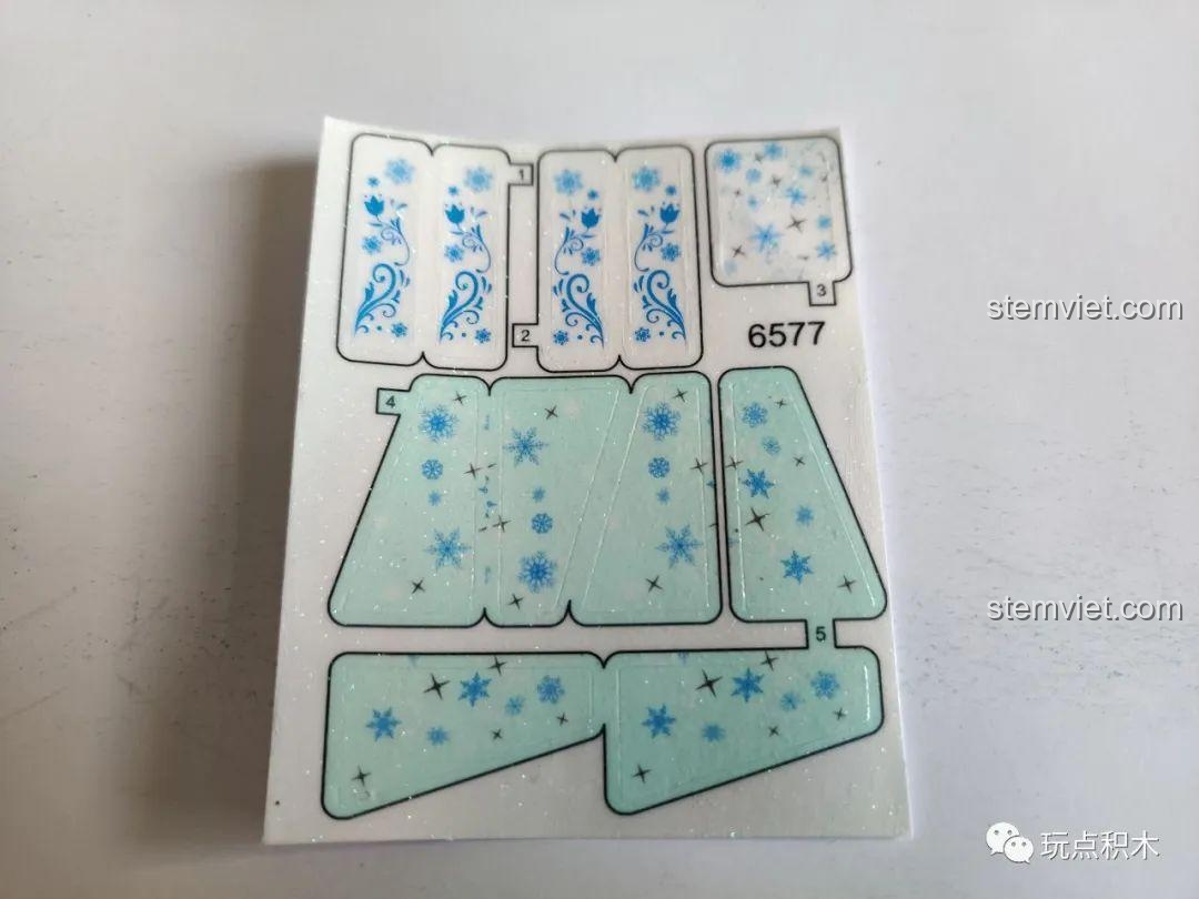 Sticker bông tuyết cho Lâu Đài Băng Giá Mini S-Girls