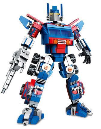 Robot Optimus Prime biến hình 乐毅积木 88031