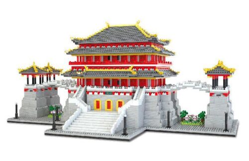Mô hình kiến trúc cổ đại LZ8187, bộ đồ chơi lắp ghép kiến trúc Trung Quốc, 乐子创想 LZ8187, 5721 mảnh, độ tuổi 6+, 48x26x22.2cm, giá tốt