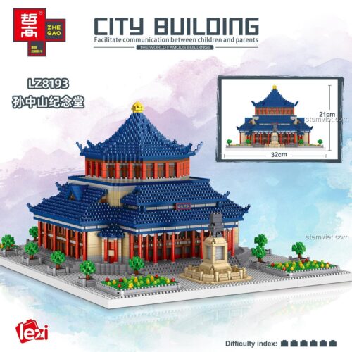 Mô hình Lắp Ghép Kiến Trúc Trung Sơn Tưởng Niệm Đường LZ8193 - Kích thước