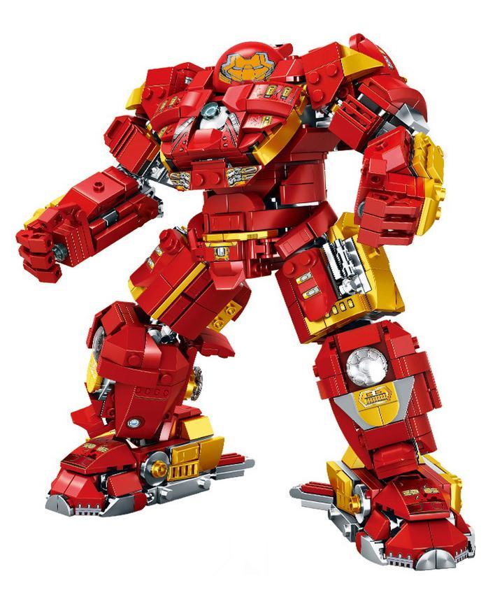 bộ lắp ghép Robot Hulkbuster MK45 Leduo 76107 cho bé trai 6 tuổi, mô hình người máy khổng lồ với 977 mảnh ghép giá rẻ.