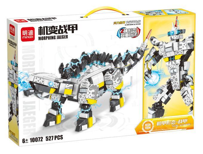 Bộ lắp ghép Robot Biến Hình Khủng Long Stegosaurus LEIBA 10072 hộp sản phẩm cho bé trai 6 tuổi giá tốt