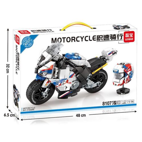 Mô hình xe máy BMW Z1000RR LEIBAO 8107 tỉ lệ 1:14