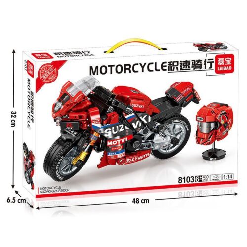 Hộp đồ chơi lắp ghép mô hình Suzuki G2X-R1000R tỉ lệ 1:14