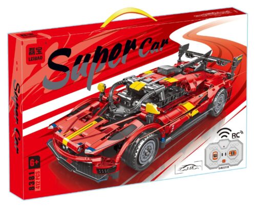 Bộ đồ chơi Siêu xe LEIBAO 8381 điều khiển từ xa, đồ chơi lắp ráp xe thể thao cho bé trai 6 tuổi, chất lượng cao, giá tốt.