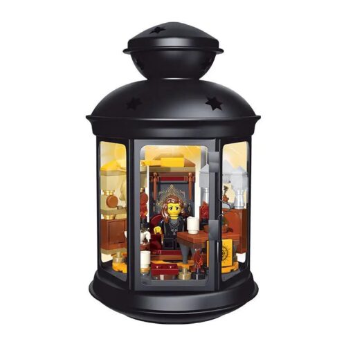 Đèn lồng Tarot LEIER 10013 thế giới phép thuật, mô hình đèn lồng bí ẩn có đèn LED, đồ chơi lắp ghép cho người lớn và thanh thiếu niên
