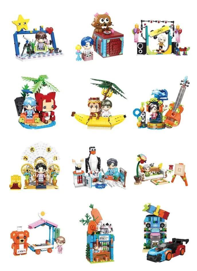 Bộ đồ chơi Leier Entertainment 60002 R1SE Blind Box 12 mẫu, mô tả toàn bộ các mô hình nhân vật thần tượng nam R1SE, phù hợp cho con trai 6 tuổi, giá tốt để sưu tầm.
