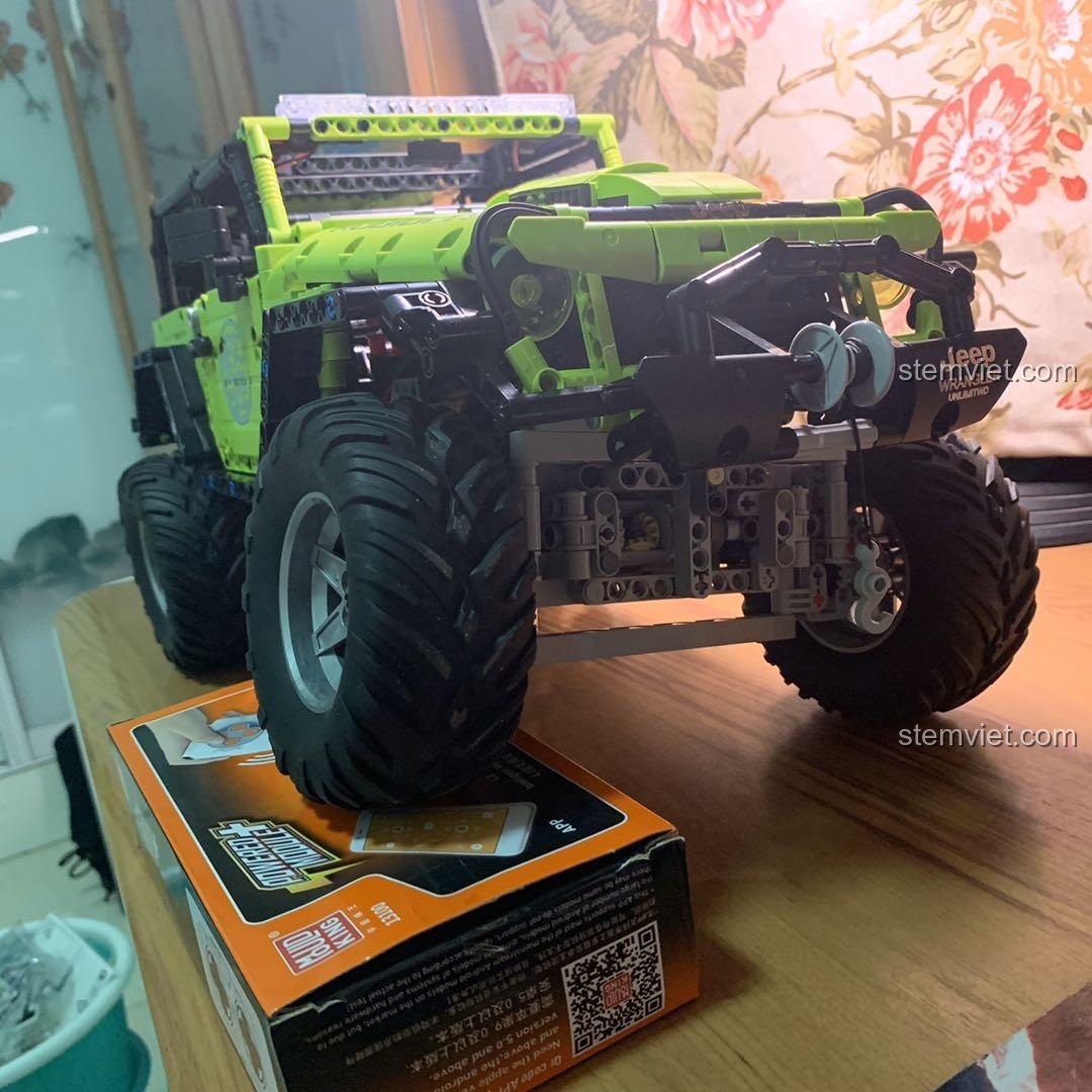 Mô hình xe Jeep Wrangler Rubicon Leier LE-J902 điều khiển từ xa, có đèn LED, ảnh chụp thực tế từ người dùng, đáng tiền cho người mua.
