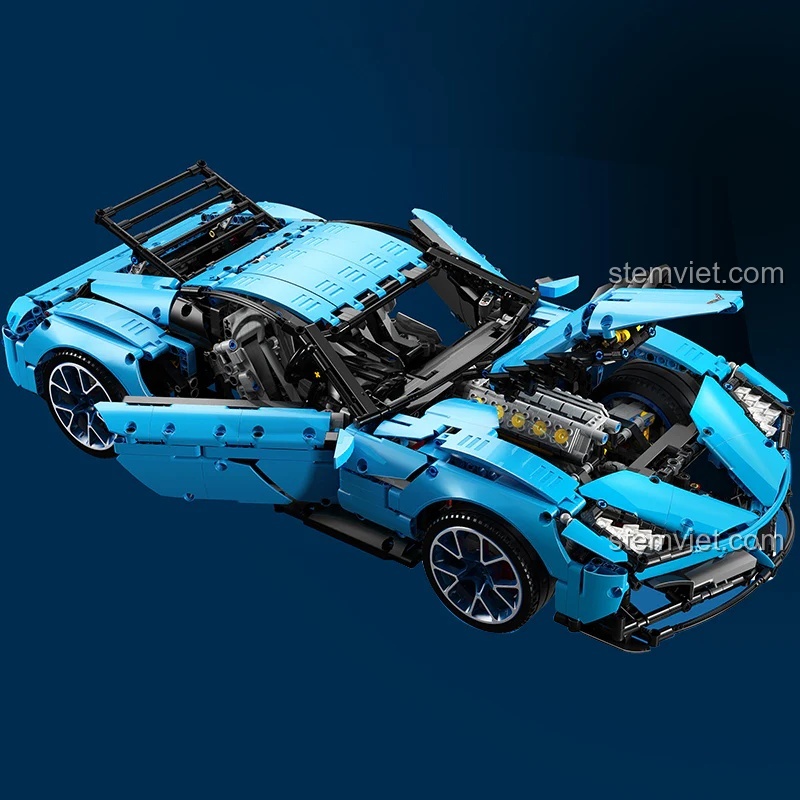 Ảnh chụp hộp sản phẩm bộ lắp ráp LEIER LE-J906, một lựa chọn thay thế tiết kiệm cho LEGO® Technic.