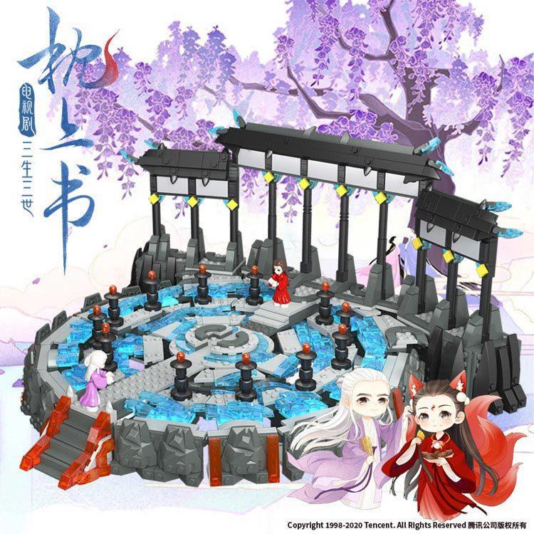 Bộ lắp ráp Luân Chuyển Đài Leier LE-J924, tái hiện cảnh phim Tam Sinh Tam Thế Chẩm Thượng Thư. Món quà ý nghĩa cho bé gái 12 tuổi.