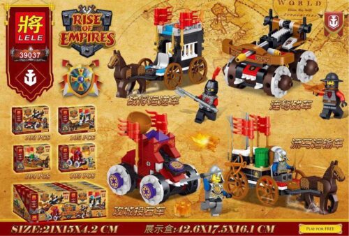 bộ lắp ráp Xe Chiến Trung Cổ LELE 39037 gồm 415 chi tiết, đồ chơi cho bé trai 6 tuổi giá rẻ.