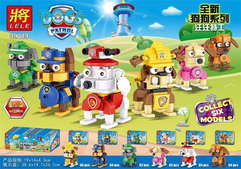 Bộ lắp ráp Đội Chó Cứu Hộ Paw Patrol LELE 39089, đồ chơi lắp ráp cho bé trai và bé gái 6 tuổi, giá tốt