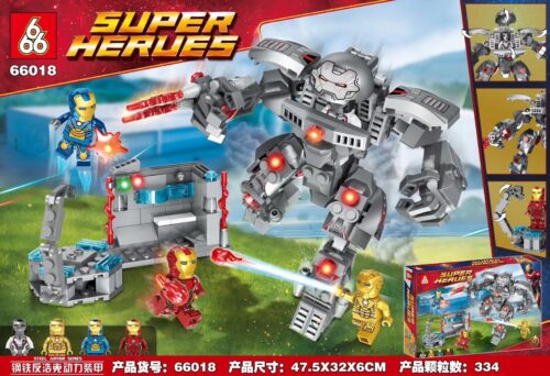 LELE 66018 Iron Man Hulkbuster Bộ đồ chơi lắp ghép