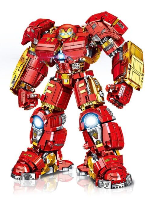 Bộ lắp ráp Người Sắt Chống Hulk Lewan Building Blocks 2098 mô hình lớn 4448 mảnh ghép có đèn LED, phù hợp bé trai 6 tuổi, giá tốt.