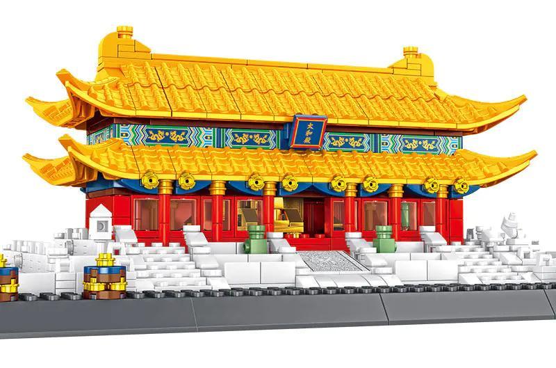 bộ lắp ghép Điện Thái Hòa Leyi 82007, đồ chơi mô hình Cung điện Tử Cấm Thành, Kiến trúc Tinh Xảo, cho bé 6 tuổi, giá tốt