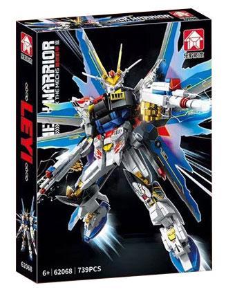 Hộp đồ chơi mô hình LeYi Bricks 62068 Strike Freedom Gundam, bộ lắp ráp cho bé trai 6 tuổi giá rẻ.