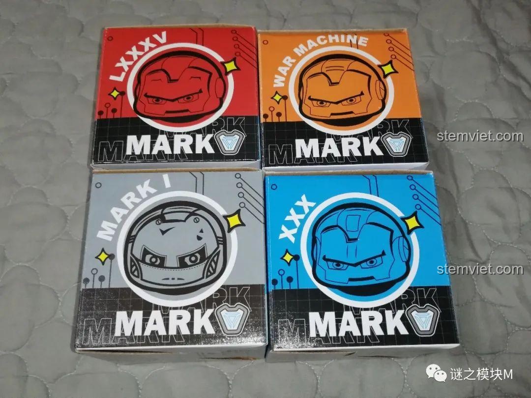 Hộp bộ lắp ghép Người Sắt Mark I LeYi Bricks 76063B, đồ chơi mô hình Iron Man cho bé trai 6 tuổi.