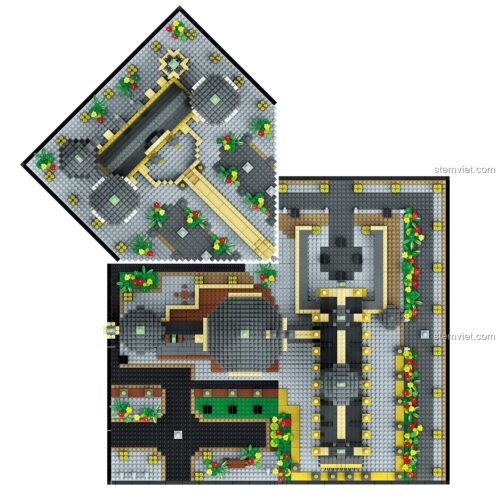 Đồ chơi lắp ráp Lâu đài Hogwarts LZ8029, mô hình Lâu đài phù thủy Lezi Chuangxiang với các mảnh ghép nhỏ, giúp bé phát triển tư duy logic