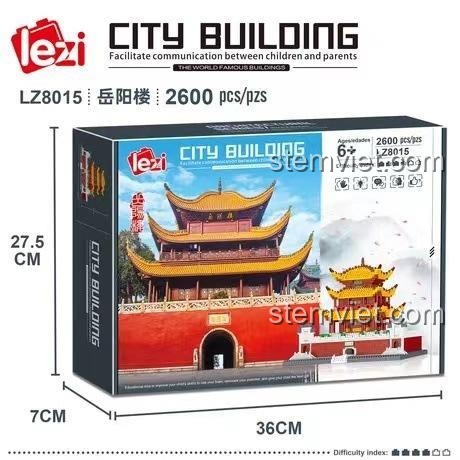 Hộp đồ chơi mô hình Tháp Nhạc Dương LZ 8015, món quà ý nghĩa cho bé trai và bé gái.