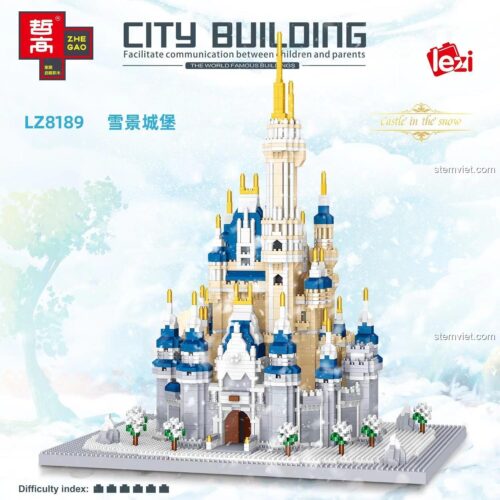 Lâu đài trong tuyết LEZI LZ8189 bộ đồ chơi kiến trúc