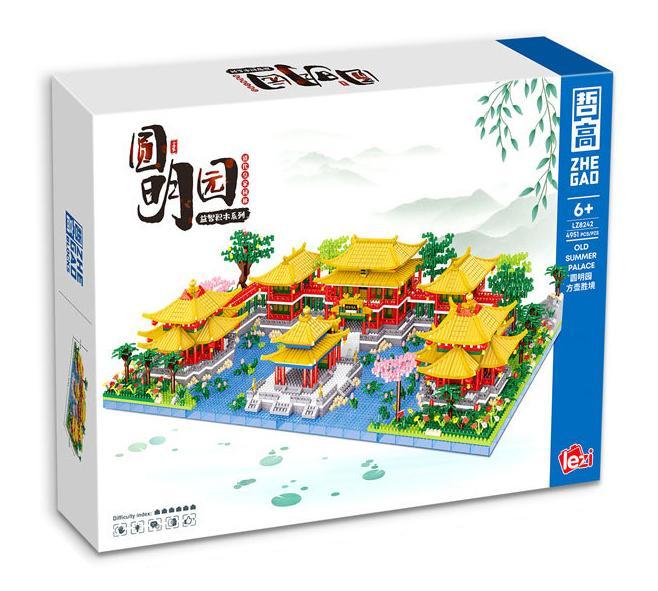 Bộ lắp ghép Lezi LZ8242 Mô hình Di tích Viên Minh Viên Phương Hồ Thắng Cảnh 4951 mảnh ghép, đồ chơi xây dựng kiến trúc cổ điển cho bé trai và bé gái 6 tuổi, giá tốt