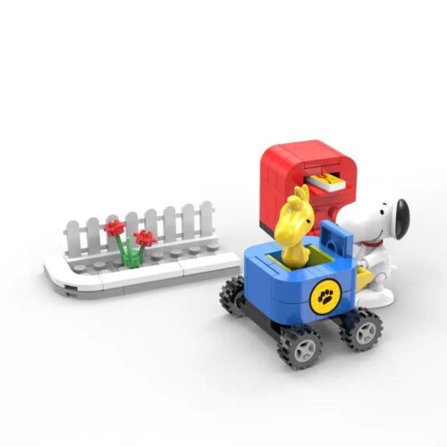 Bộ đồ chơi lắp ghép Snoopy: Mail Box LiNoos LN8070