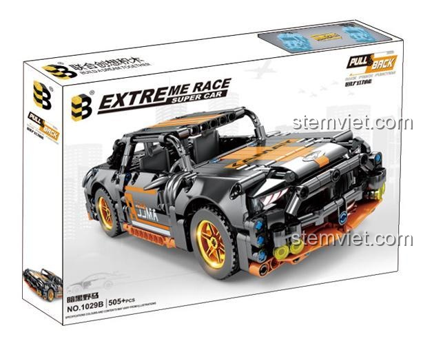 Hộp đồ chơi mô hình Siêu xe Ford Mustang B-Brand 1029B, thiết kế hộp đẹp mắt, phù hợp làm quà tặng cho bé trai 6 tuổi.