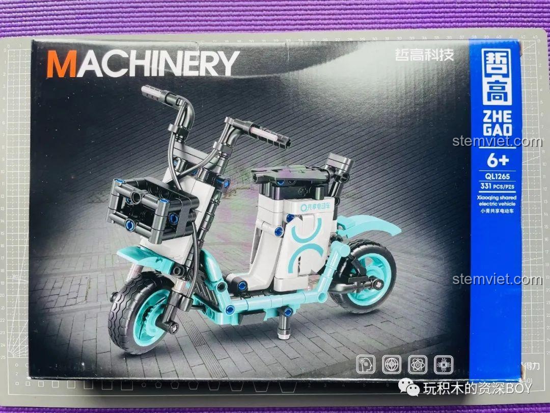 Các túi linh kiện của bộ lắp ráp xe điện ZHEGAO QL1265 được đóng gói riêng biệt.