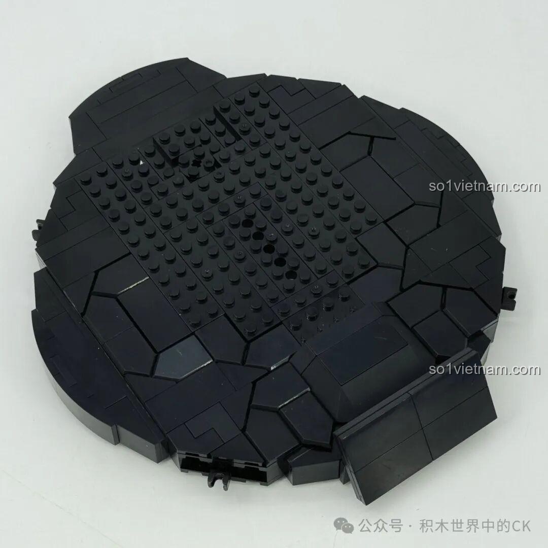 mô hình Đầu Rồng Vàng LiNoos LN1011 hoàn chỉnh nhìn từ phía trước, bộ lắp ghép Đầu Rồng Vàng cho con trai 14 tuổi, chất lượng cao