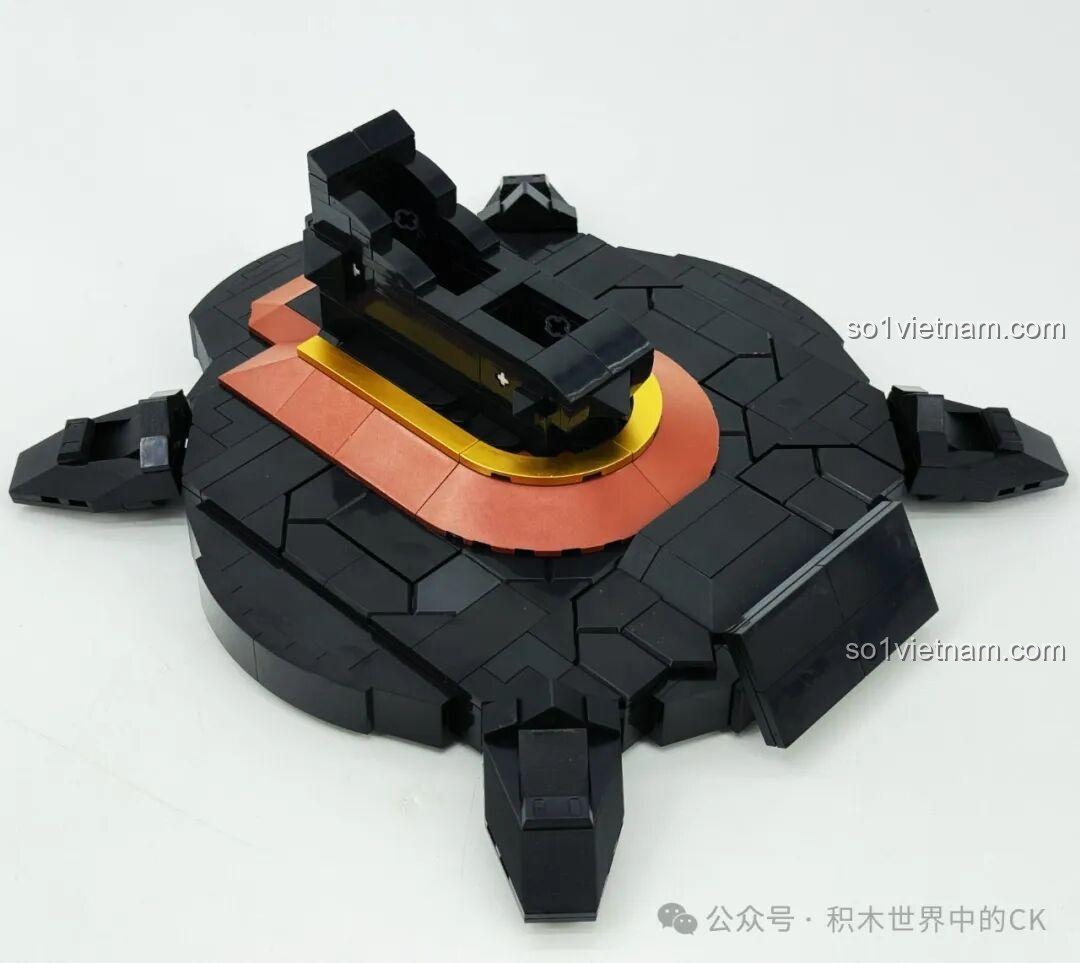 mô hình Rồng Vàng Huyền Thoại LiNoos LN1011 hoàn chỉnh nhìn từ bên cạnh, đồ chơi mô hình Rồng Vàng Huyền Thoại cho con trai 14 tuổi, giá tốt