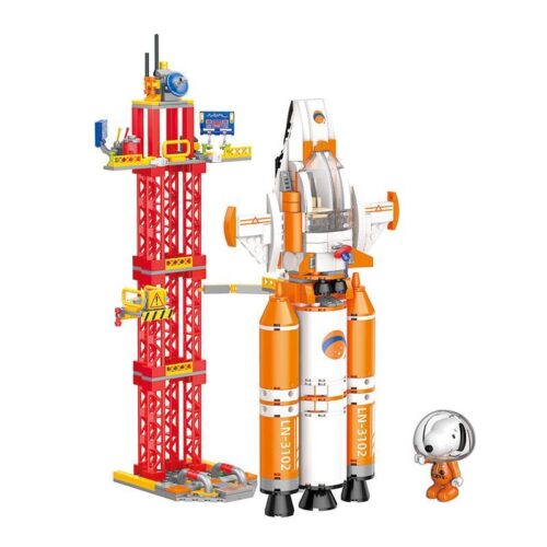 Bộ lắp ghép Tên lửa thăm dò Sao Hỏa và bộ lắp ráp Trạm phóng không gian LiNoos LN3102, đồ chơi mô hình cho bé trai 6 tuổi, giá tốt.