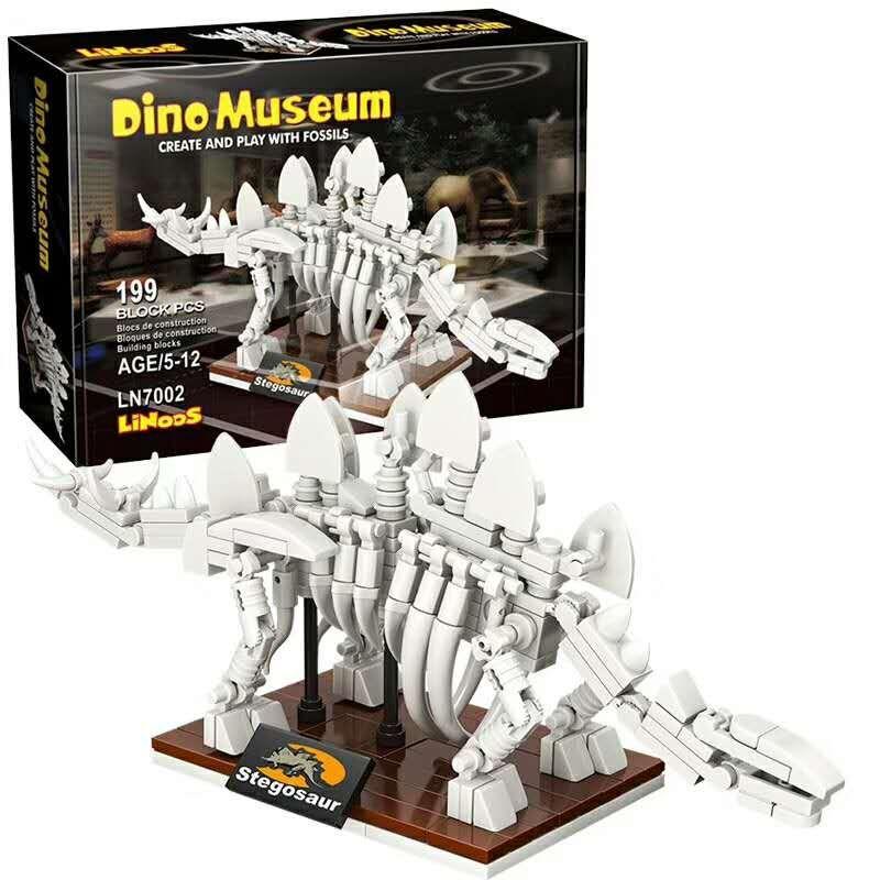 Bộ Lắp Ghép Khủng Long Stegosaurus Bảo Tàng Khủng Long LiNooS LN7002