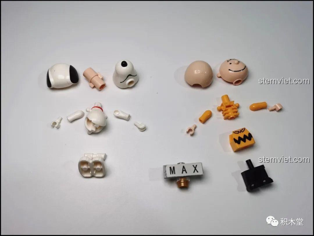 Danh sách mảnh ghép của bộ lắp ghép LiNooS LN8006 Snoopy Hội Chợ Đường Phố và Xe Buýt Trường Học, đảm bảo đầy đủ chi tiết