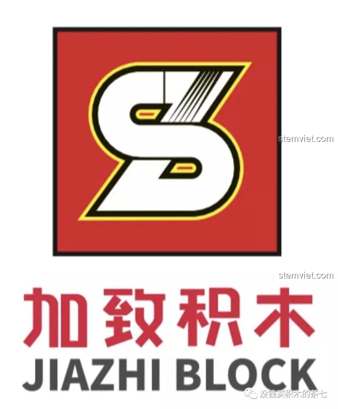 Logo JiaZhi Block, thương hiệu đồ chơi lắp ráp uy tín, chuyên sản xuất các bộ xếp hình xe tăng chiến đấu Leclerc 0102.