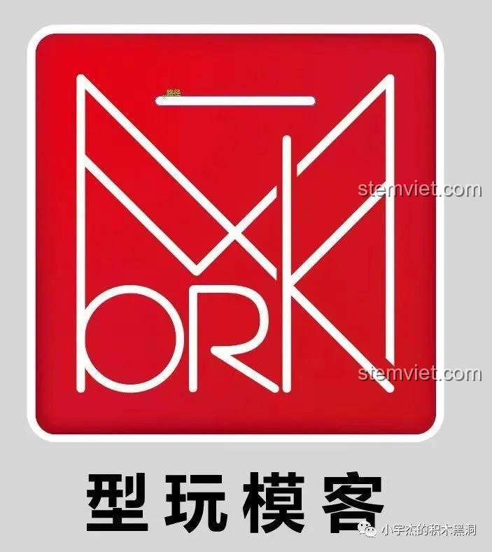 Logo MORK Model, biểu tượng của đồ chơi lắp ráp Ngân hàng Gringotts và Rồng bụng sắt Ukraine 032101 chất lượng cao.