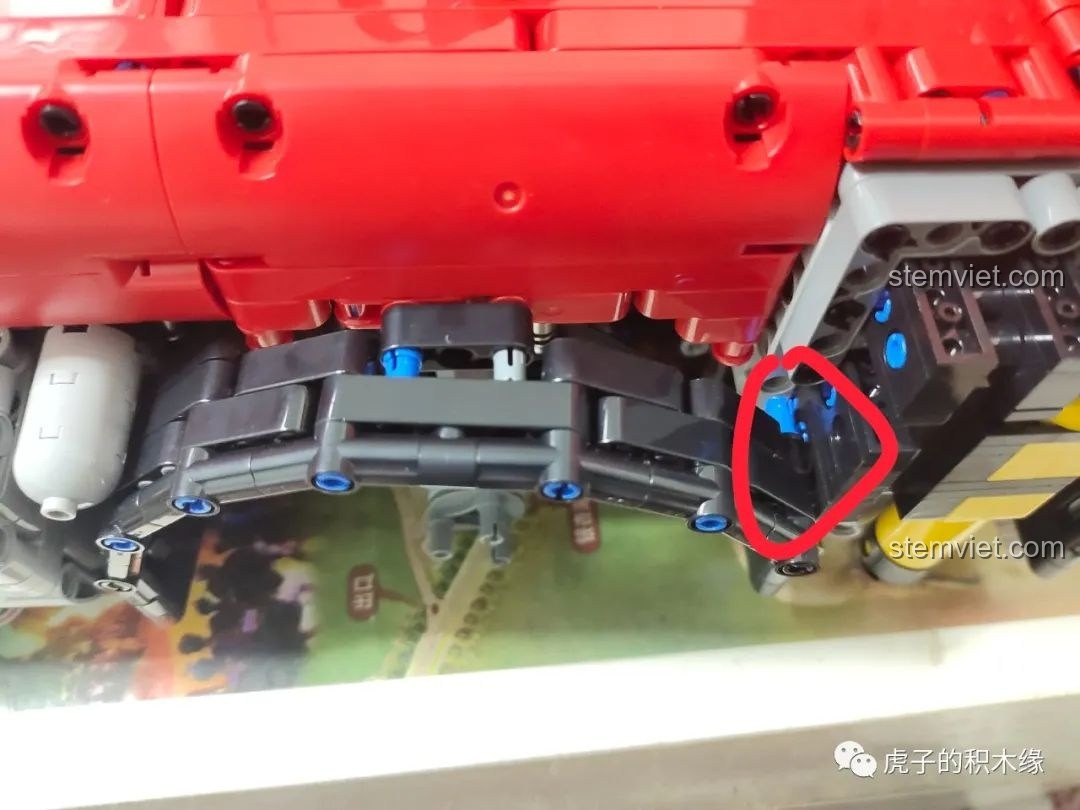 Lỗi in ấn trong sách hướng dẫn Mould King 19002, trang 5, bước 804.