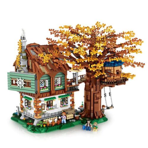Bộ lắp ghép Ngôi Nhà Trên Cây LOZ 1033 phiên bản mùa thu, đồ chơi mô hình 4761 mảnh cho bé gái 6 tuổi, giá rẻ.