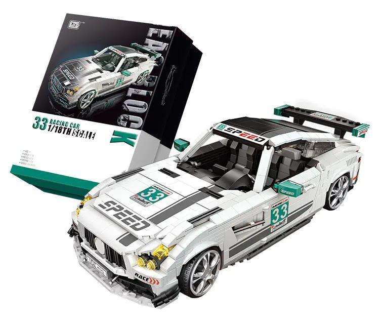 Bộ lắp ghép Siêu Xe Đua Tốc Độ LOZ 1128 tỉ lệ 1:18 chi tiết, món quà giá rẻ cho bé trai 6 tuổi.